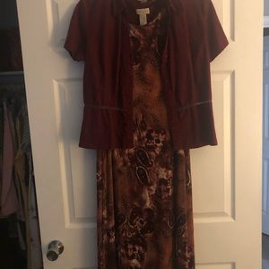 Maxi mother of the bride dress